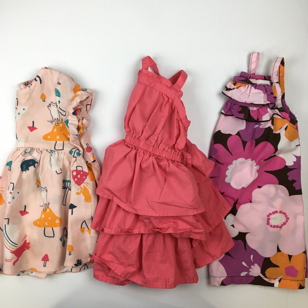 Girls Bundle 3 Dresses Summer/Spring Floral CUTE!
